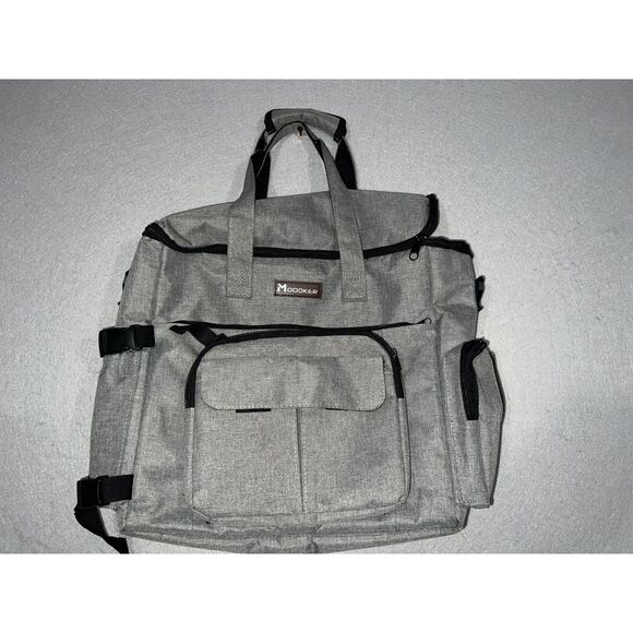 Modoker Overnight Travel Bag Gray Diaper Bag Weekender - Picture 1 of 6